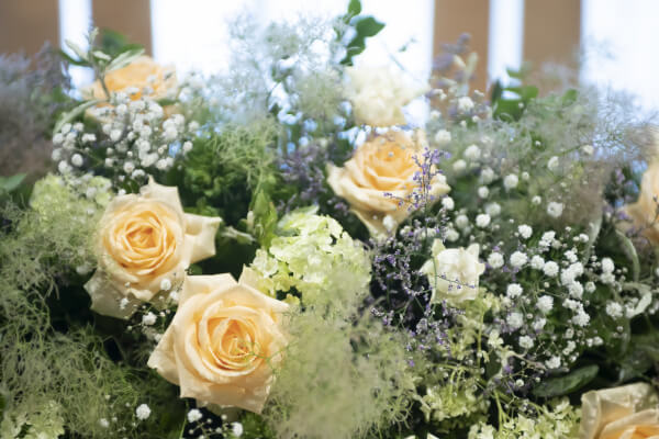 新潟県三条市、長岡市、見附市、結婚式場、会場、花、ドレス