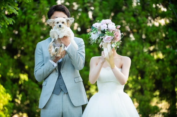 新潟県 三条市 見附市 結婚式場 長岡市 ペット婚 家族 前撮り 愛犬 チャペル リングドッグ