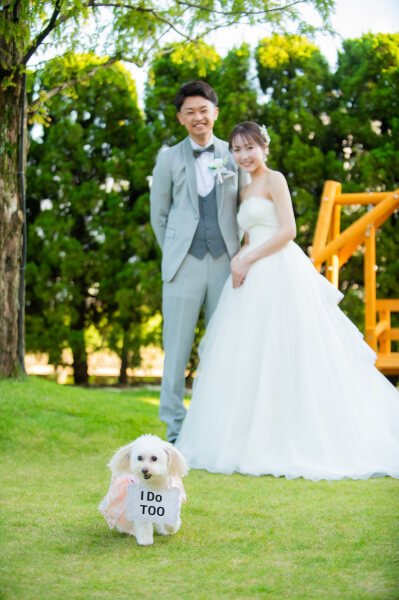 新潟県 三条市 見附市 結婚式場 長岡市 ペット婚 家族 前撮り 愛犬 チャペル リングドッグ