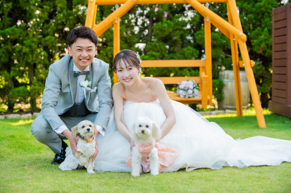 新潟県 三条市 見附市 結婚式場 長岡市 ペット婚 家族 前撮り 愛犬 チャペル リングドッグ