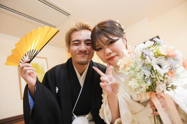 【パーティーレポート◆挙式編】チャペルで挙げる！白無垢＆紋服の人前挙式♪全員参加のスマイルボードが魅力