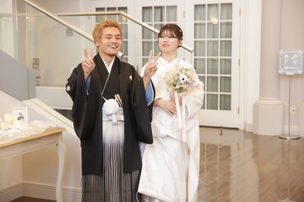 新潟県三条市　長岡市　新潟市　結婚式場　チャペル内人前式　和装　