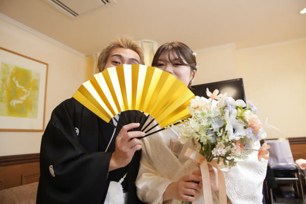 新潟県三条市　結婚式場　ピアザデッレグラツィエ　チャペル　和装　白無垢　紋服　人前挙式　和婚