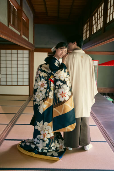 新潟県三条市 結婚式場 ピアザデッレグラツィエ 和婚 白無垢 色打掛 紋服 和装 ロケーションフォト