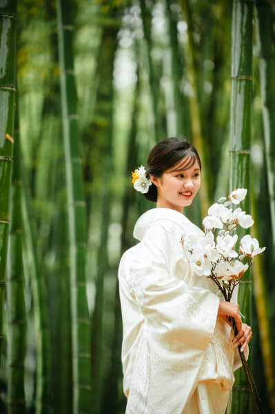 新潟県三条市 結婚式場 ピアザデッレグラツィエ 和婚 白無垢 色打掛 紋服 和装 ロケーションフォト