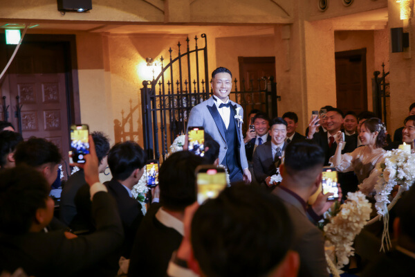 新潟県三条市　長岡市　新潟市　結婚式場　チャペル内人前式　ウェディングドレス　