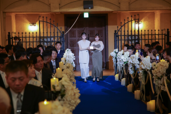 新潟県三条市　長岡市　新潟市　結婚式場　チャペル内人前式　ウェディングドレス　