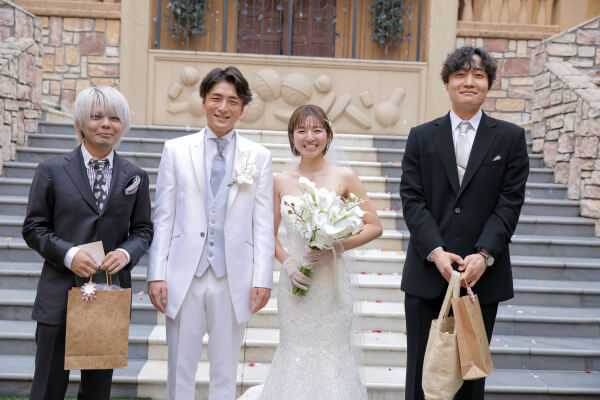 新潟県三条市　長岡市　新潟市　結婚式場　チャペル内人前式　ウェディングドレス