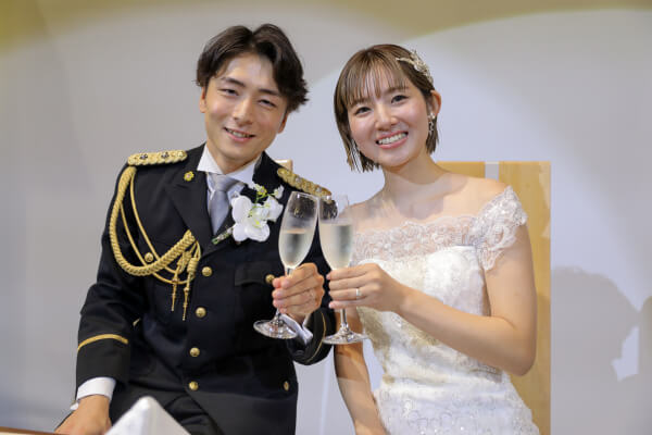 新潟県三条市　長岡市　新潟市　結婚式場　チャペル内人前式　ウェディングドレス