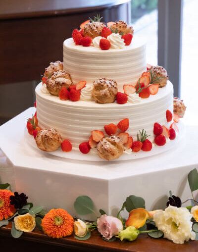 新潟県三条市、長岡市、見附市、結婚式場、ケーキ、装飾