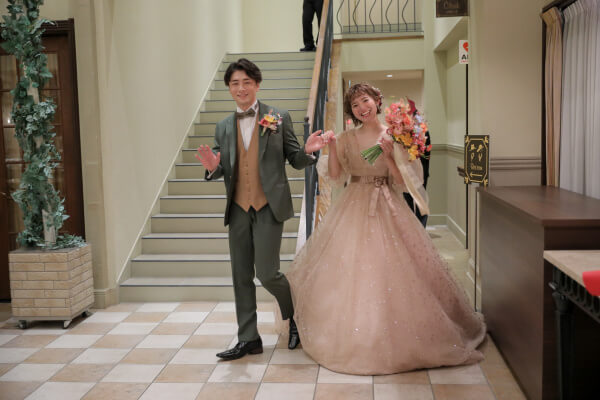 新潟県三条市 長岡市 新潟市 結婚式場 チャペル内人前式 ウェディングドレス