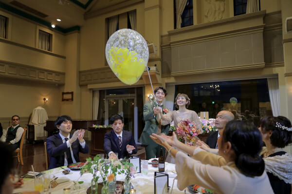 新潟県三条市 長岡市 新潟市 結婚式場 披露宴 カラードレス 演出