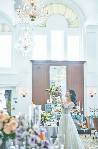 新潟県三条市　結婚式場　見附市　長岡市　ウェディングドレス　カラードレス　運命の1着　ドレス迷子　試着