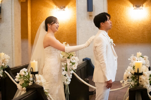 新潟県三条市　長岡市　新潟市　結婚式場　人前挙式　ウェディングドレス　ファーストミート