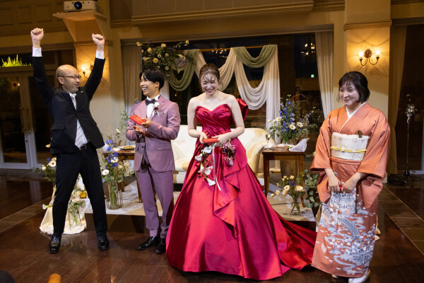 新潟県三条市　長岡市　新潟市　結婚式場　ウェディングドレス  ウェディングパーティー　カラードレス