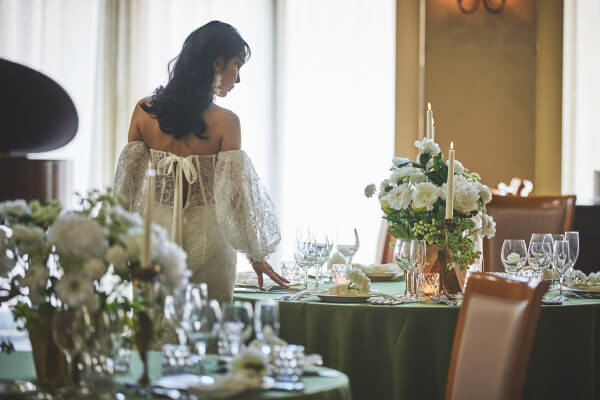 新潟県三条市　長岡市　見附市　結婚式場　ピアザデッレグラツィエ　チャペル　おもてなし　美花嫁　インナー