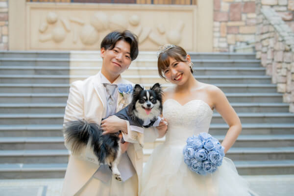 【パーティレポート◆人前挙式編】夢だった結婚式は愛犬くんと一緒に叶えました！！みんなで作るレコード＆香水証明書◇