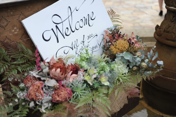 新潟県三条市、長岡市、見附市、結婚式場、ロビー、装飾