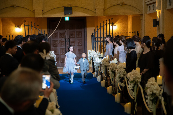 新潟県三条市　長岡市　新潟市　結婚式場　ウェディングドレス　お子様お手伝い　リングガール　リングボーイ　　 フラワーボーイ　トレーンガール　フラワーガール　フラッグボーイ