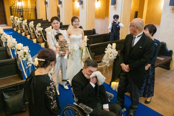 新潟県三条市 長岡市 新潟市 結婚式場 ウェディングドレス チャペル挙式 パパママキッズ婚 リングボーイ ファミリーミート