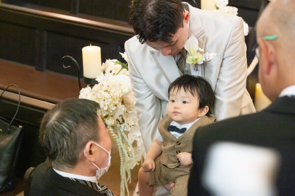 新潟県三条市 長岡市 新潟市 結婚式場 ウェディングドレス チャペル挙式 パパママキッズ婚 リングボーイ ファミリーミート