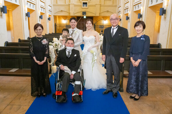 新潟県三条市 長岡市 新潟市 結婚式場 ウェディングドレス チャペル挙式 パパママキッズ婚 リングボーイ ファミリーミート