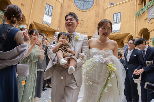 新潟県三条市 長岡市 新潟市 結婚式場 ウェディングドレス チャペル挙式 パパママキッズ婚 リングボーイ