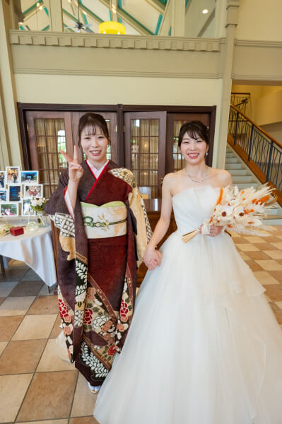 新潟県三条市　長岡市　新潟市　結婚式場　ウェディングドレス 　カラードレス　披露宴　笑顔　感動　ゲスト