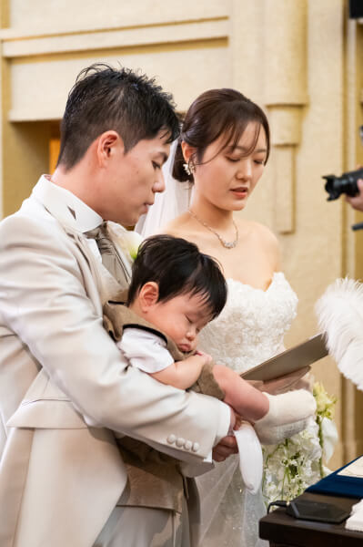 新潟県三条市 長岡市 新潟市 結婚式場 ウェディングドレス チャペル挙式 パパママキッズ婚 リングボーイ