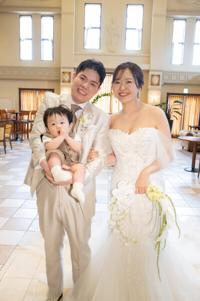 新潟県三条市 長岡市 新潟市 結婚式場 ウェディングドレス パパママキッズ婚 ウェディングパーティー カラードレス