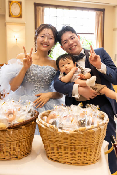 新潟県三条市　長岡市　新潟市　結婚式場　ウェディングドレス 　パパママキッズ婚　ウェディングパーティー　カラードレス