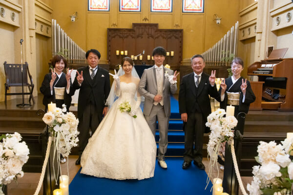 新潟県三条市　長岡市　新潟市　結婚式場　ウェディングドレス 　人前挙式　ファミリーミート