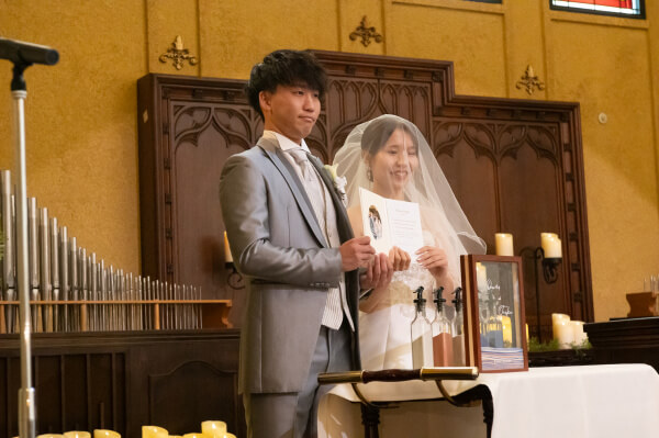 新潟県三条市　長岡市　新潟市　結婚式場　ウェディングドレス 　人前挙式　ベールダウン　サンドセレモニー