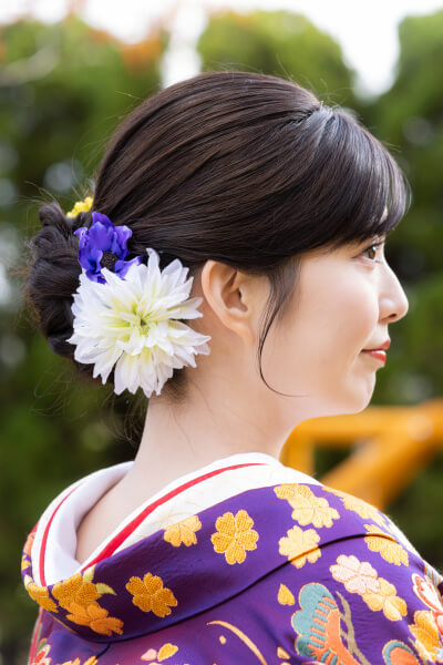 新潟県三条市 長岡市 新潟市 結婚式場 ウェディングドレス カラードレス 披露宴 花嫁ヘア ヘアスタイル 和装 髪飾り